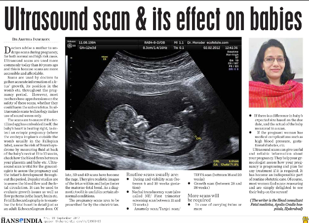 Ultrasound Scan & its Effect on Babies – Photo
